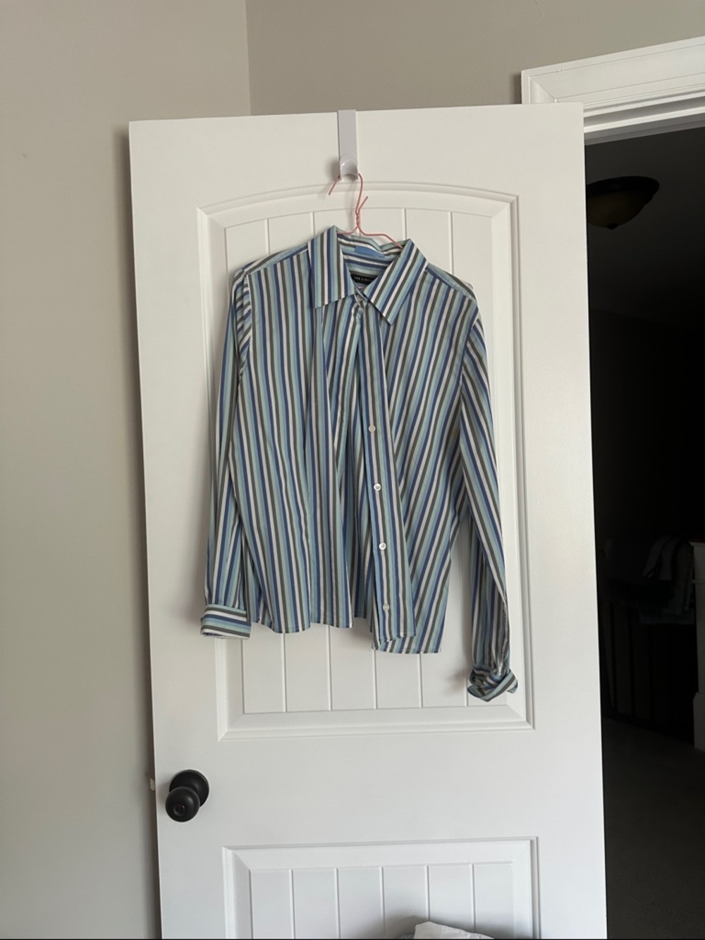 The Limited Blue Multi-Stripe Button-Up Shirt